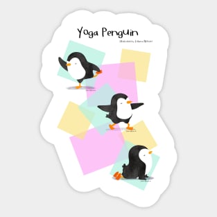 Yoga Penguin Sticker